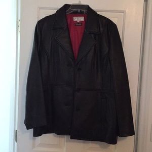 Black Leather Blazer